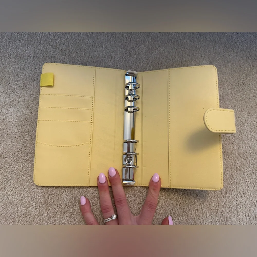 2pc Pink and Yellow A6 Ring Binder Bundle